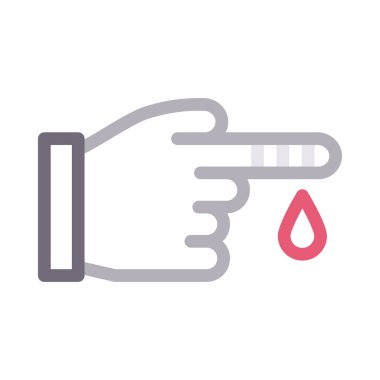 vektör renk çizgi simgesini kes