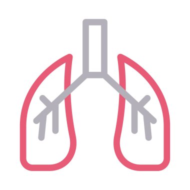 nefes vektörü renk çizgisi simgesi