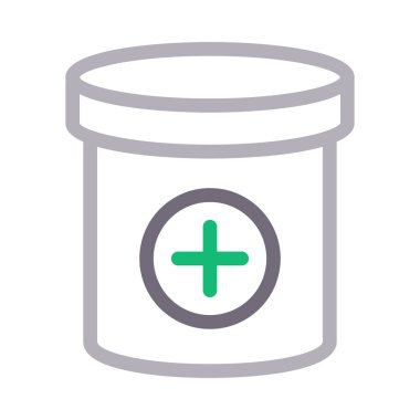 tıp vektörü renk çizgisi simgesi