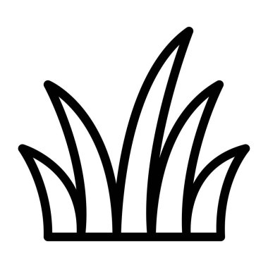 Doğa vektörü ince çizgi simgesi 