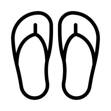 Uyuyan vektör ince çizgi simgesi 