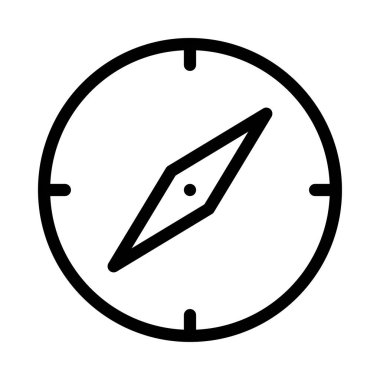 yön vektör ince çizgi simgesi 