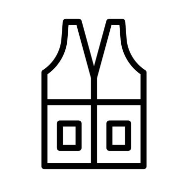 Koruma vektörü ince çizgi simgesi 