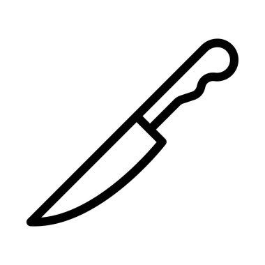 vektör ince çizgi simgesini kes 