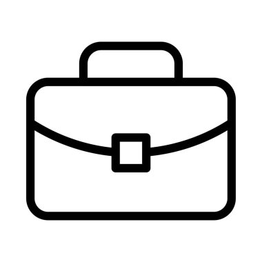 evrak çantası vektörü ince çizgi simgesi 