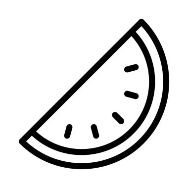 meyve vektörü ince çizgi simgesi 