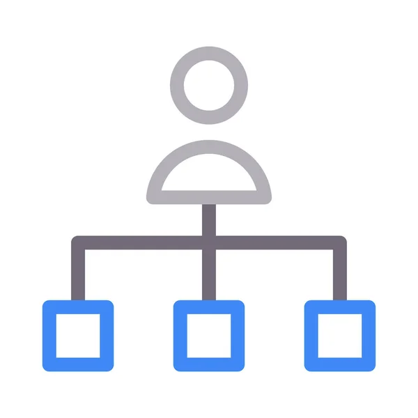 连接矢量彩色线条图标 — 图库矢量图片