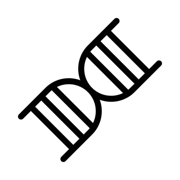 Genetica Vector Hiëroglief Plat Pictogram — Stockvector