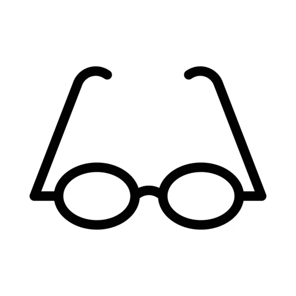 Gafas Vector Delgada Línea Icono — Archivo Imágenes Vectoriales