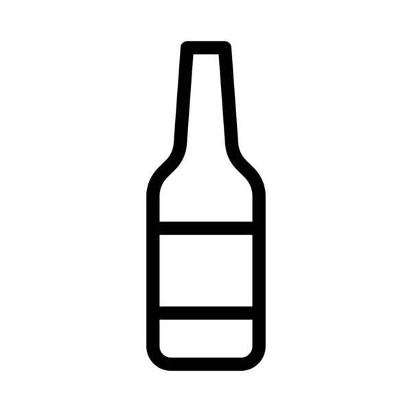 Icono Línea Delgada Vector Alcohol — Vector de stock