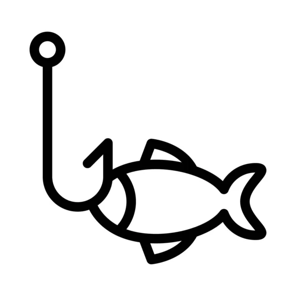 渔业矢量细线图标 — 图库矢量图片