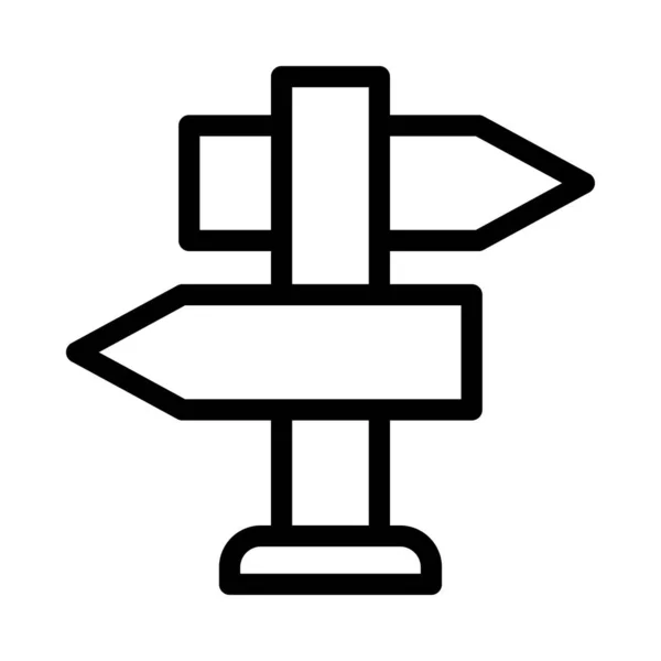 Board Vektor Thin Line Symbol — Stockvektor