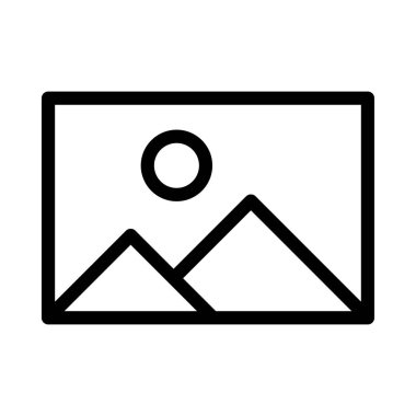 fotoğraf vektörü ince çizgi simgesi 