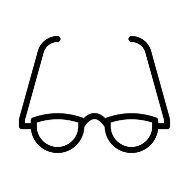 gözlük vektörü ince çizgi simgelerini göster 