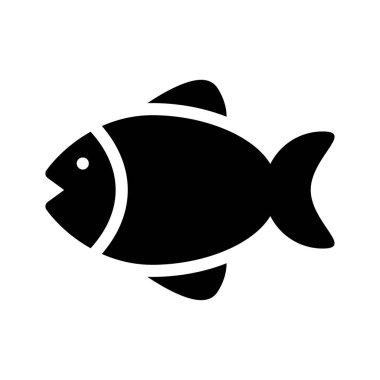 Deniz ürünleri vektör simgesi düz simge