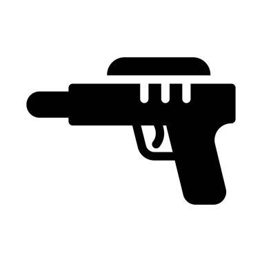 su tabancası vektör sembolü düz simge