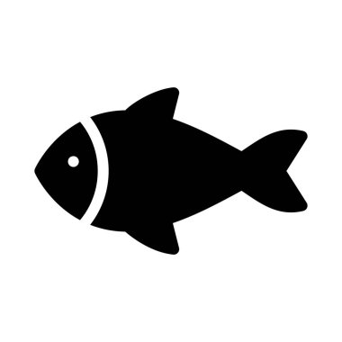 Deniz ürünleri vektör simgesi düz simge