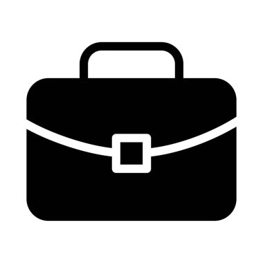 evrak çantası vektör düz simgesi
