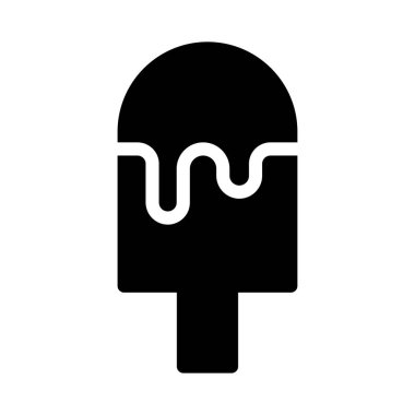 dondurma vektör düz simge 