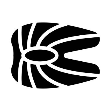 Deniz ürünleri vektör simgesi düz simge