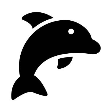 Deniz ürünleri vektör simgesi düz simge