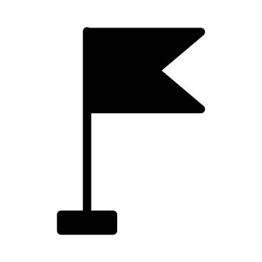 bayrak vektör düz simgesi