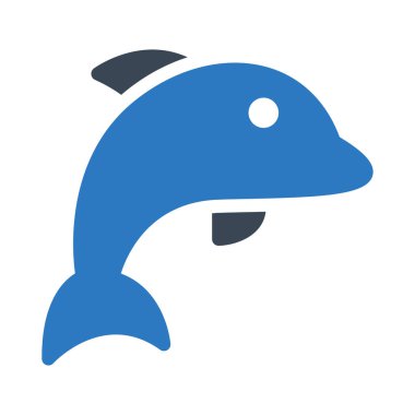 balık vektörü renk simgesi