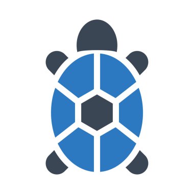 Kaplumbağa vektör renk simgesi