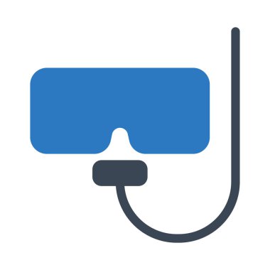 gözlük vektör renk simgesi