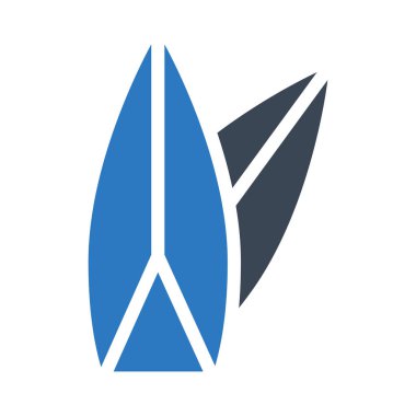 Sörf tahtası vektör renk simgesi