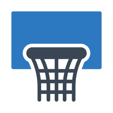 Basketbol vektörü renk simgesi