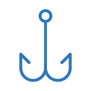 balık kancası vektör renk simgesi