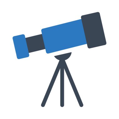 teleskop vektör renk simgesi