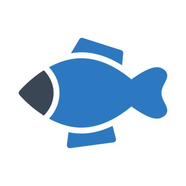 Deniz ürünleri vektör renk simgesi