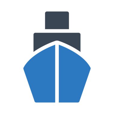 Gemi vektör renk simgesi