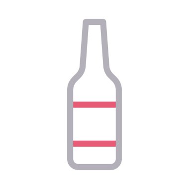 alkol vektörü renk çizgisi simgesi