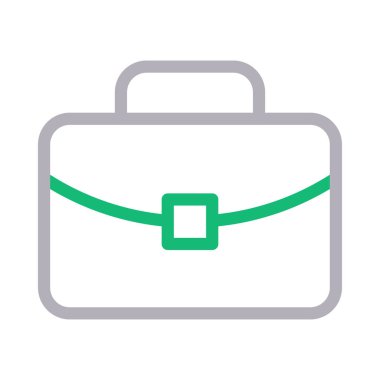 evrak çantası vektör renk çizgisi simgesi 