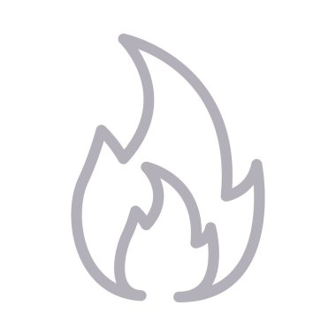 ateş vektörü renk çizgisi simgesi 