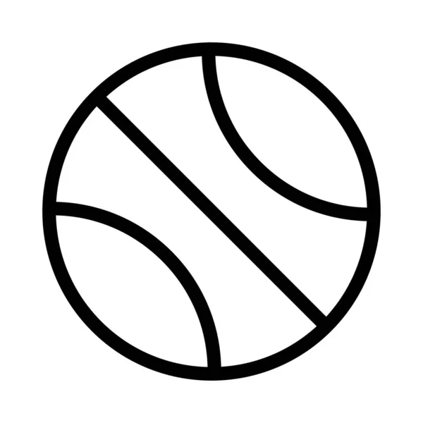 Икона Тонкой Линии Мяча — стоковый вектор