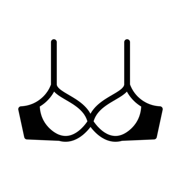 Nightie Vector Glyph Platte Pictogram — Stockvector