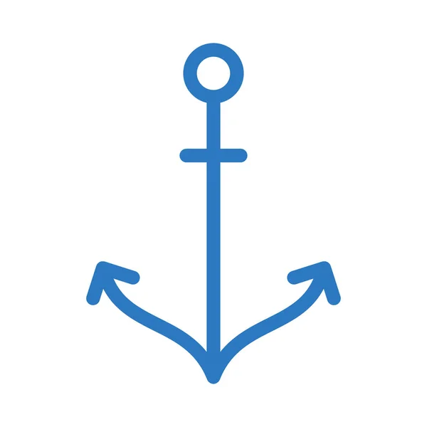 Marine Vektor Glyphen Farbe Symbol — Stockvektor