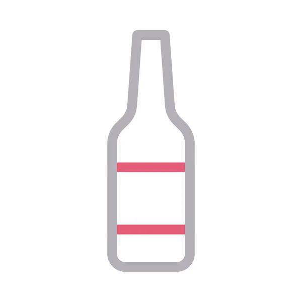 Línea Color Vector Alcohol Icono — Vector de stock