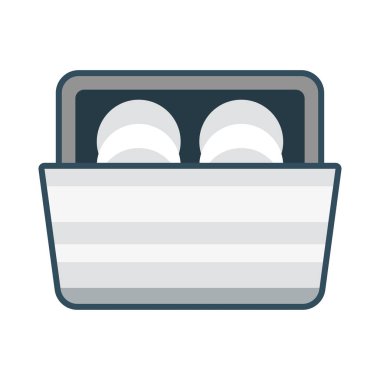 Plakalar düz renk çizgisi simgesi 