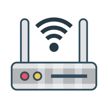 modem düz çizgi simgesi 