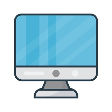 ekran düz renk çizgisi simgesi 