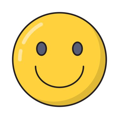 Mutlu düz çizgi simgesi 