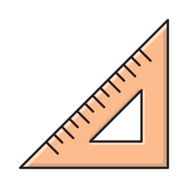 Düz çizgi simgesini ölç 