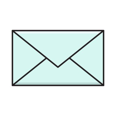 İleti düz çizgi simgesi 