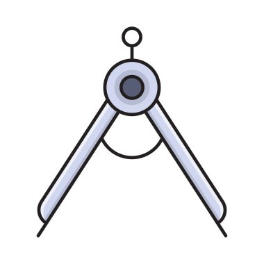 açıölçer düz çizgi simgesi 