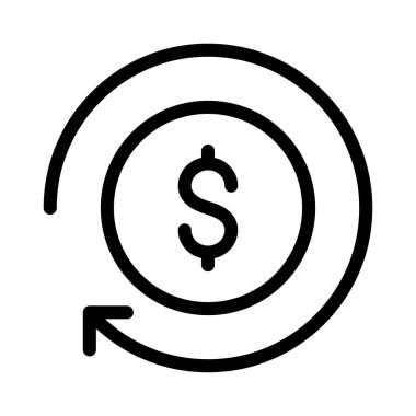 vektör ince çizgi simgesini transfer et